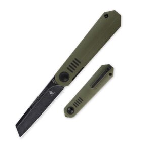 kizer folding pocket knives cpm 20-cv tanto blade black g10 handle lightweight knife camping hunting ki3570a1