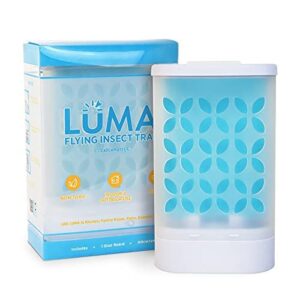 catchmaster luma flying insect trap 1-pack, fruit fly traps for indoors & outdoors, protect house plants from gnats, mosquito trap & bug catcher, pet safe, pest control for home, kitchen, camping, rv