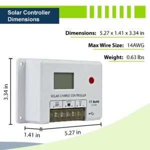 ExpertPower 200W 12V Solar Power Kit | 12V 20Ah LiFePO4 Lithium Battery | 200W Mono Rigid Solar Panels, 20A PWM Solar Charge Controller | RV, Trailer, Camper, Marine, Off Grid, Solar Projects