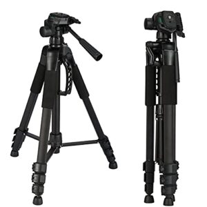 adjustable laser level tripod with 3 direction ball head, laser level tripod with quick release plate with 1/4" screw & 5/8'' adapter with bubble level multiusing hook