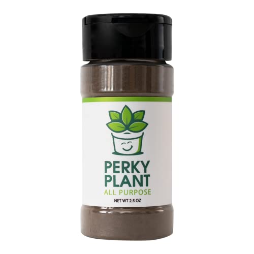 Perky Plant | Water Soluble Organic All Purpose Plant Food Fertilizer | 1 Shaker | Formulated for Live Indoor House Plants | Simply Shake in Watering Can or Plant Pots