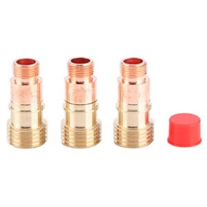 Welding Nozzle, Qiilu Welding Nozzle, 31Pcs/Set Ceramic Welding Nozzle Torch Gas Lens Welder Tip with Glass Cup Tip for WP‑17/18/26