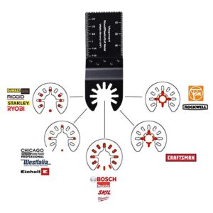 Vtopmart 24PCS Universal Metal Wood Oscillating Multitool Quick Release Saw Blades Compatible with Fein Multimaster Porter Cable Black & Decker Bosch Craftsman Ridgid Ryobi Makita Milwaukee Rockwell