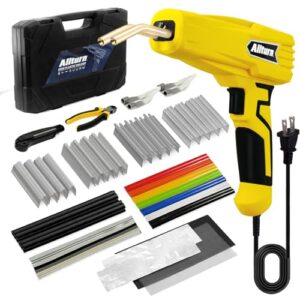 Allturn Upgraded Plastic Welder,Plastic Welding Kit,Hot Stapler Kit,Hot Staples, Plastic Welder Gun (Yellow),Welding Systems,Patent Number D970324.