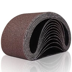 12 Pcs 3 x 18 Inch 40 Grit Sanding Belts Sander Belts - 3x18 in