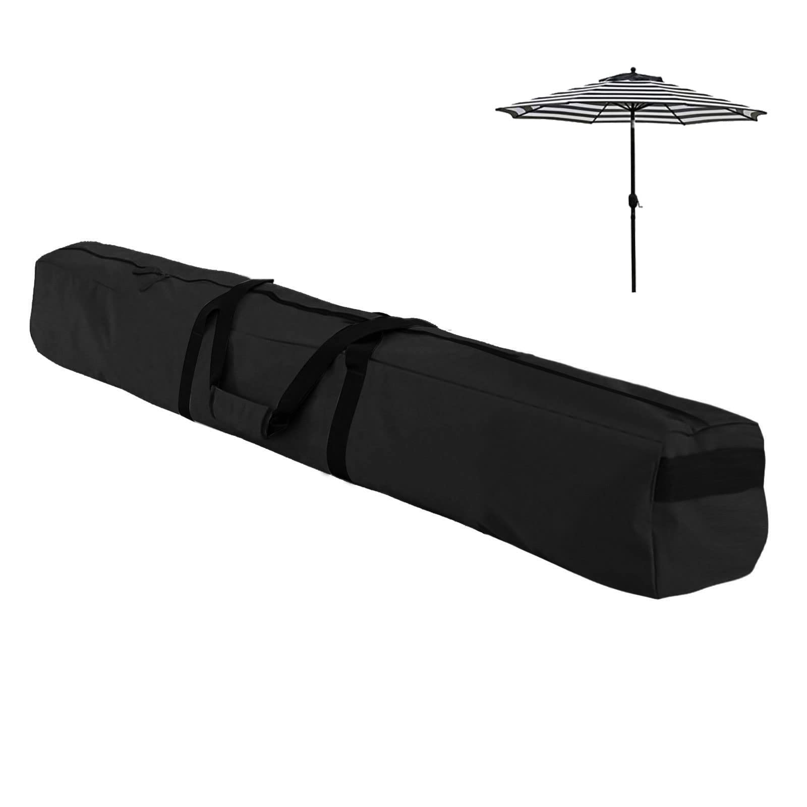 Bicherub Umbrella Storage Bag 67 Inch Umbrella Carry Bag Beach Umbrella Storage Bag Oversized Patio Hammock and Steel Stand Storage Bag,Black