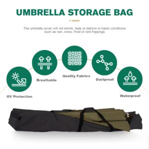 Bicherub Umbrella Storage Bag 67 Inch Umbrella Carry Bag Beach Umbrella Storage Bag Oversized Patio Hammock and Steel Stand Storage Bag,Black