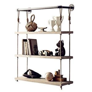 Gdrasuya10 Wall Mounted Bookshelf, Modern Wood Book Shelves,Wall Shelf Unit Bookshelf Hanging Wall Shelves Farmhouse Kitchen Bar Shelving