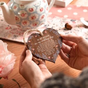 Mother of the bride gifts | floral ornament for women | wedding uk gift bags | womans daughter keepsake | thank you presents poem hen party | blue white peach patterns