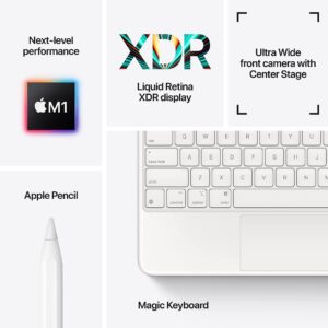 2021 Apple 12.9-inch iPad Pro (Wi‑Fi, 256GB) - Space Gray (Renewed)