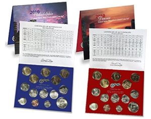 2010 p, d u.s. mint - 28 coin uncirculated set with coa uncirculated