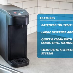 Purus Innovations Countertop Water System, Tri-Temp, Self-Cleaning with Smartchill*, for Home or Small Office. Features Patented ThermaRinse/SmartChill Technology..*Requires Drain Connection