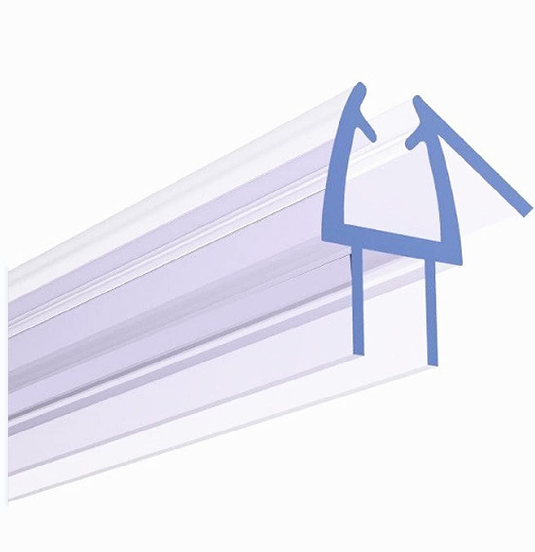 TONYRENA Frameless Shower Door Bottom Seal Strip– Stop Shower Leaks and Create a Water Barrier (1/2" x 36", Clear Vinyl)