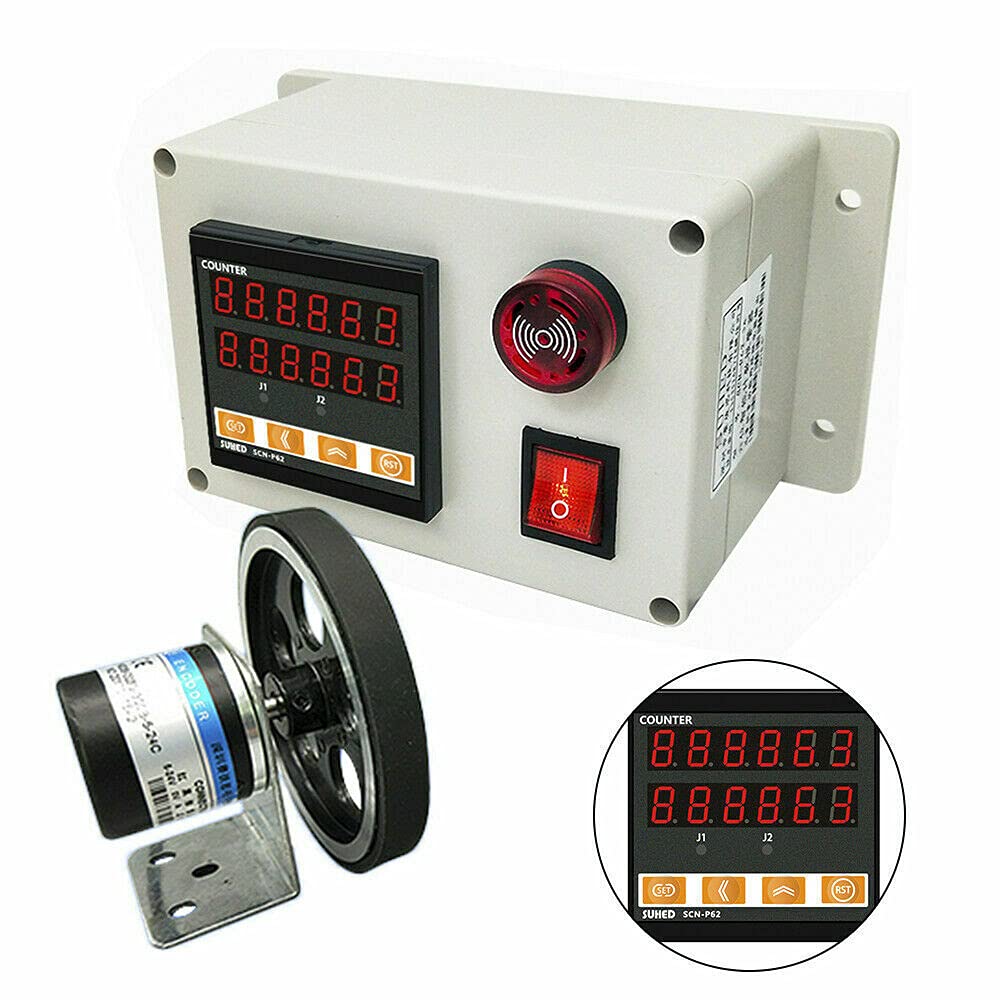 Digital Pulse Length Meter Rotary Encoder Distance Meter Counter Mounting Bracket Counter Tool Kit 300ppr