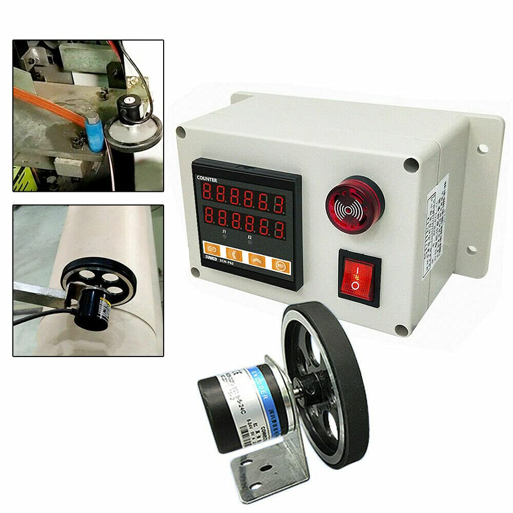 Digital Pulse Length Meter Rotary Encoder Distance Meter Counter Mounting Bracket Counter Tool Kit 300ppr