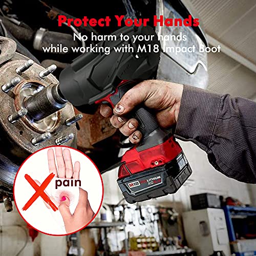 Impact Protective Boot, Electric Tools 49-16-2767 High Torque Impact Wrench Boot, 2767 Boot Compatible for Milwaukee M18 FUEL 1/2 & Milwaukee Protective Boot 2767-20 & 2863-20