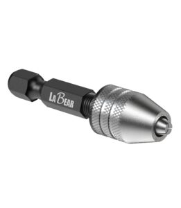 labear - drill chuck keyless mini adapter ¼ inch hex shank | 0.3-3.2mm capacity for micro drill bits for cordless screwdrivers, drills, and power diy tools
