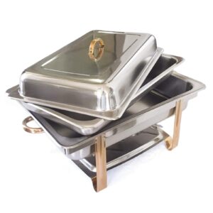 Food Warmer Chafing Dish Buffet Set Dishes Stainless Steel and Buffet Warmer Sets with Warmer and Lid for Parties Buffets