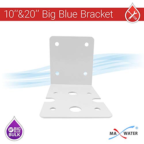 1 Pack 10" BB Clear Whole House Water System Filter Housing 1" NPT Brass Ports w/Pressure Release, Wrench and Bracket