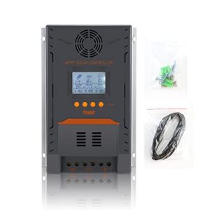 powmr mppt solar charge controller 100 amp 12v 24v auto, 100a solar controller max input 100v 2600w solar reulator, for lithium/sealed/gel/flooded battery charging and discharging