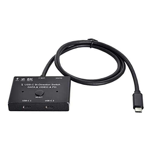 ChenYang CY PD 8K@30hz 100W 10Gbps USB-C Type-C Bi-Direction Switch MST 1 to 2 Hub Support Video Data