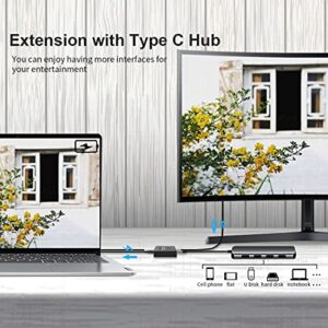 ChenYang CY PD 8K@30hz 100W 10Gbps USB-C Type-C Bi-Direction Switch MST 1 to 2 Hub Support Video Data