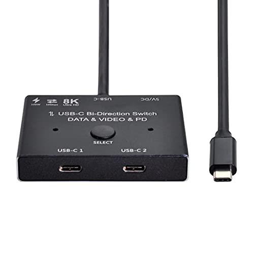 ChenYang CY PD 8K@30hz 100W 10Gbps USB-C Type-C Bi-Direction Switch MST 1 to 2 Hub Support Video Data