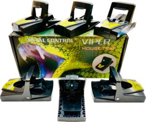 viper mouse traps lightning fast snap trap, premium disposable or reusable mouse traps (viper mouse trap - 6 pack)