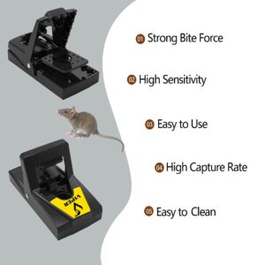 Viper Mouse Traps Lightning Fast Snap Trap, Premium Disposable or Reusable Mouse Traps (Viper Mouse Trap - 6 Pack)