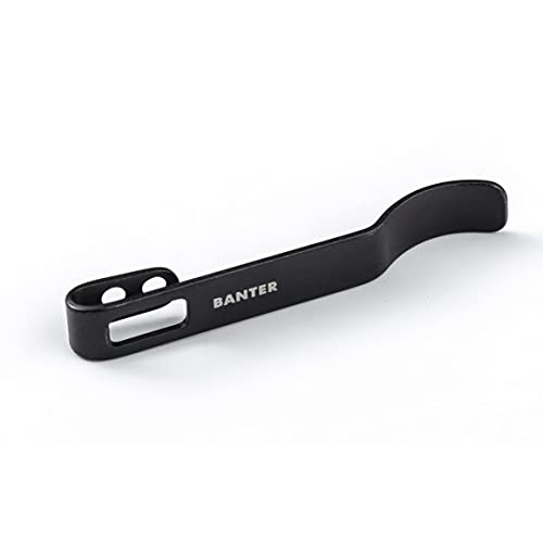 CIVIVI Stainless Steel Pocket Clip Baby Banter Knife, No Screws Included CA-07A (Black)