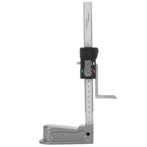 digital elevation marker with measuring height 150mm, magnetic feet, millimeter/inch conversion, stainless steel base, depth gauge measuring gauge for marking on workpieces