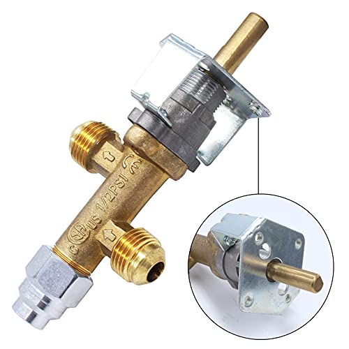 MCAMPAS 50,000 BTU Low Pressure LPG Propane Gas Flame Failure Safety Control Valve Kit with Thermocouple for Outdoor Gas Firepit .Fireplace. Heater