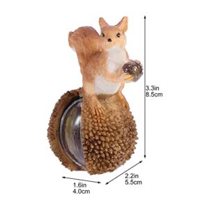 KESYOO 1pc Resin Squirrel Ornament Resin Squirrel Statue Squirrel Figurine Automotivearts & Crafts Dining Room Table Decor Garden Animal Statue Outdoor Lawn Indoor Ornament Dining Table