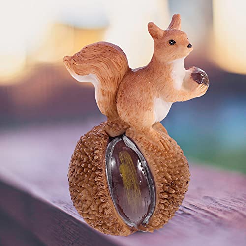 KESYOO 1pc Resin Squirrel Ornament Resin Squirrel Statue Squirrel Figurine Automotivearts & Crafts Dining Room Table Decor Garden Animal Statue Outdoor Lawn Indoor Ornament Dining Table