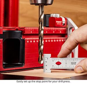 Woodpeckers Hook Rule with Rack-It, 6 Inch, Precision Rulers for Woodworking, Carpentry