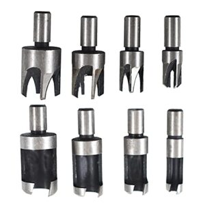 wood plug cutter carbon steel straight and taper claw drill bit set 8pcs fit for woodworking hole saw cutting 6mm 10mm 13mm 16mm