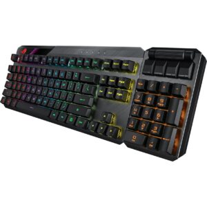 ASUS ROG Claymore II Wireless Modular Gaming Mechanical Keyboard (ROG RX Blue Switches, detachable numpad & wrist rest for TKL 80%/100%, Aura Sync, media controls, fast charge, USB 2.0 Passthrough)