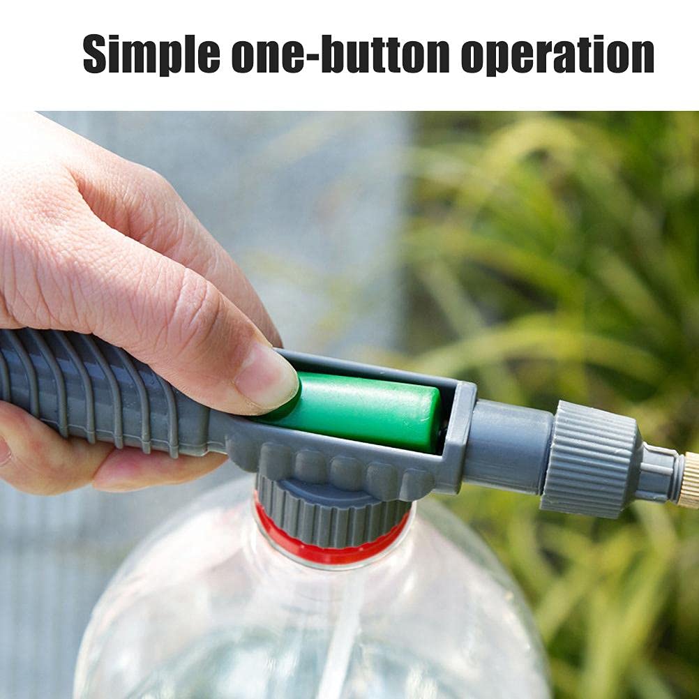 ZSQSM Portable Beverage Bottle Spray Adjustable Garden Sprinkler Garden Watering Tool Nozzle for Gardens Nurseries High Pressure Air Pump for Watering