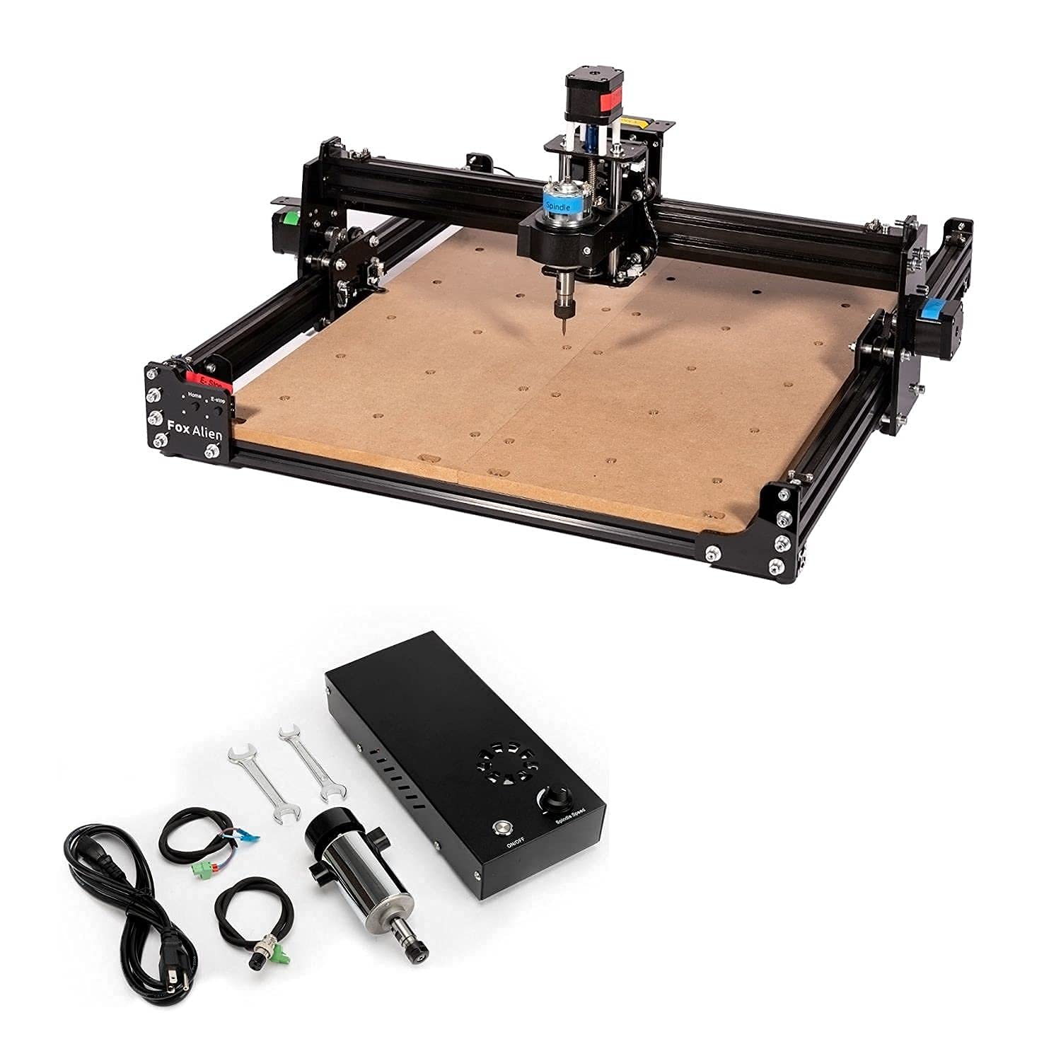 FoxAlien Masuter 4040 3-axis CNC Router Machine + 300W Spindle Upgrade Kit