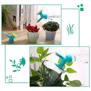 Andiker Flower Heads, 2 in 1 Watering Can Head Watering Can Tools Waters Sprinkler Nozzle for Plastic Bottles Double Head Watering Tool for Plant Cultivation, Potted Flowers, Bonsai (2pcs)