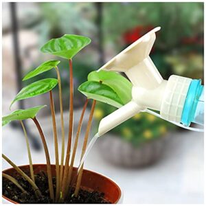 Andiker Flower Heads, 2 in 1 Watering Can Head Watering Can Tools Waters Sprinkler Nozzle for Plastic Bottles Double Head Watering Tool for Plant Cultivation, Potted Flowers, Bonsai (2pcs)