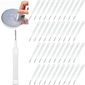hushee 100 pieces shower head cleaning brush shower head cleaner tool anti clogging shower nozzle cleaning brush multifunctional hole cleaning brush for pore small nozzle keyboard