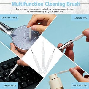 Hushee 100 Pieces Shower Head Cleaning Brush Shower Head Cleaner Tool Anti Clogging Shower Nozzle Cleaning Brush Multifunctional Hole Cleaning Brush for Pore Small Nozzle Keyboard