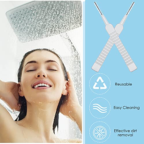 Hushee 100 Pieces Shower Head Cleaning Brush Shower Head Cleaner Tool Anti Clogging Shower Nozzle Cleaning Brush Multifunctional Hole Cleaning Brush for Pore Small Nozzle Keyboard