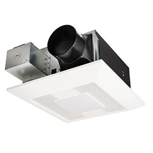 panasonic fv-0511vfl1k whisperfit dc retrofit ventilation fan with light, dimmable and adjustable color temperature light, 50, 80 or 110 cfm