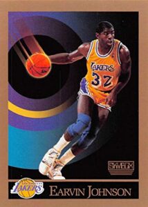 1990-91 skybox #138 magic johnson los angeles lakers official trading card