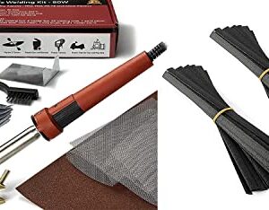 JOUNJIP Plastic Welding Repair Kit with 40 More Additional Specially Formulated Plastic Rods with Carbon and Glass Fibers for Extra Strength and Flexibility