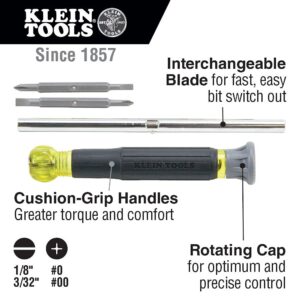 Klein Tools 80045 Screwdriver and Nut Driver Tool Kit, Includes Magnetic 11 in 1, Multi-Bit Stubby and Electronics Screwdrivers, 3-Piece