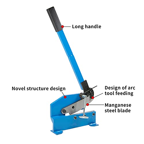 AIWFL 8 Inch Metal Shear Sheet Metal Plate Shear 8" Solid Steel Frame Metal Cutting for Plate Cutting, Manual Metal Cutter High Precision Hand Plate Shear