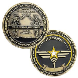 funyan army challenge coin army call on me brother military coin